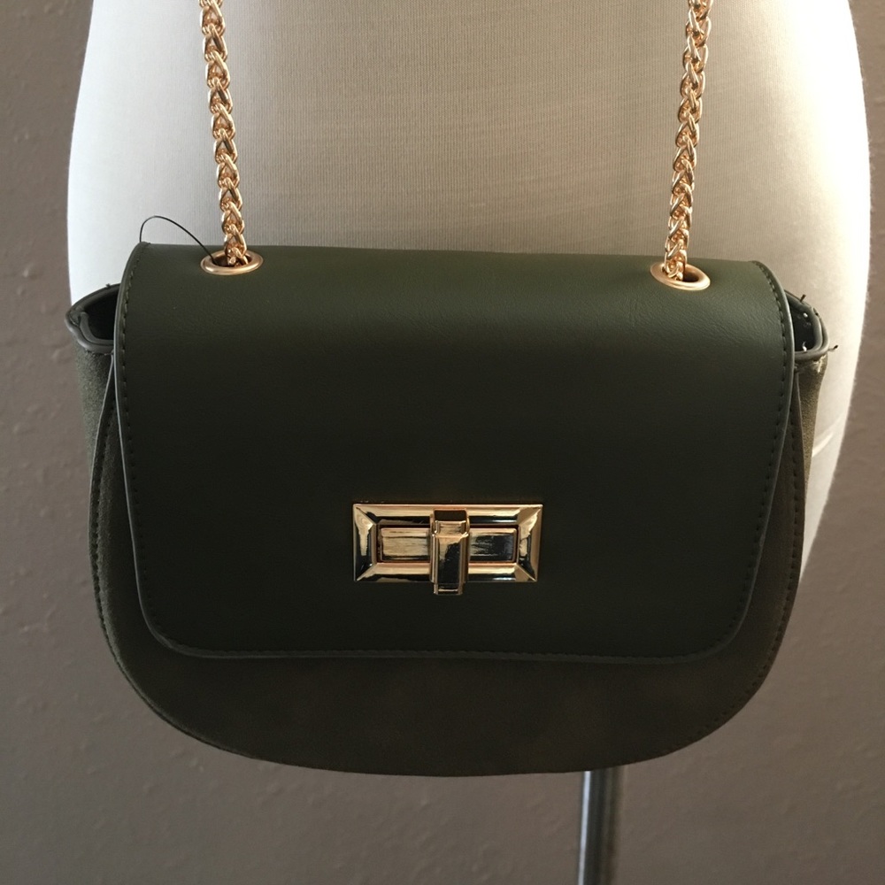 NWOT Olive Green Cross Body Purse